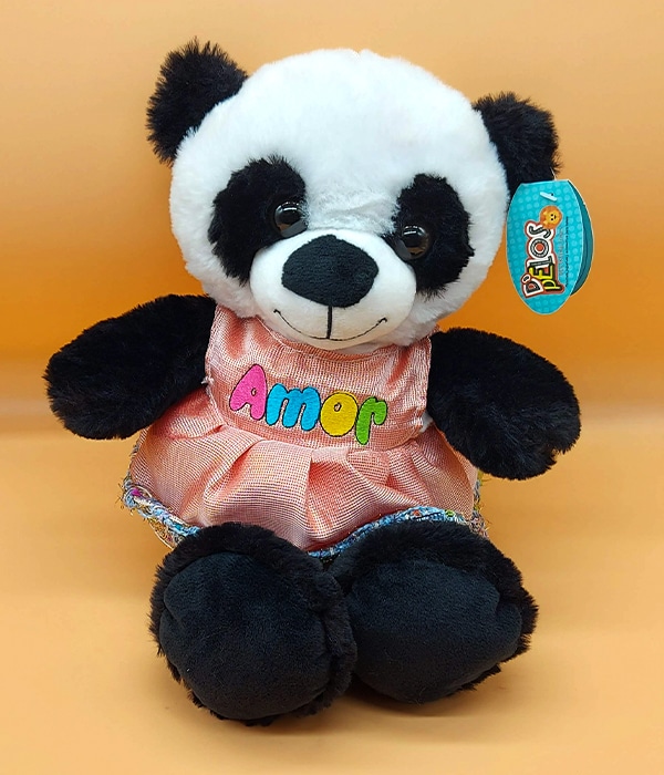 Panda Vestido Amor 30 cm