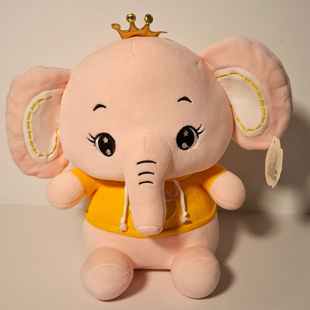 🐘🧸 Peluche Elefante con Buzo 30cm – Suave y Tierno
